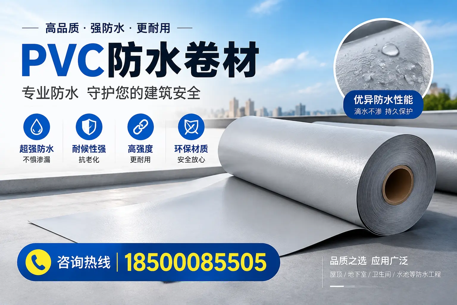 海口地区pvc防水卷材的市场现状与发展趋势